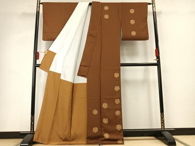 平和屋着物●訪問着 花丸文 ろうけつ染め 銀彩 正絹 逸品 AABD0593fy