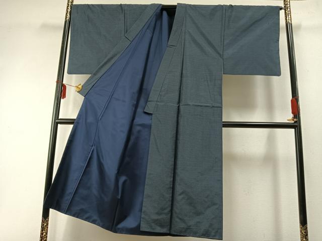 平和屋着物●男性 本場大島紬 アンサンブル 亀甲絣 正絹 逸品 AABD0712fy