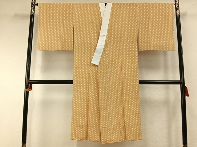 平和屋着物＊夏物　長襦袢　流水花紋紗　象牙色　麻　逸品　AABD8899jd 平和屋着物＊夏物 長襦袢 流水花紋紗 象牙色 麻 逸品 AABD8899jd