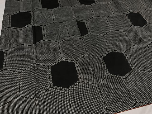 平和屋着物●本場大島紬 一元絣 亀甲文 正絹 逸品 AABD0771ph