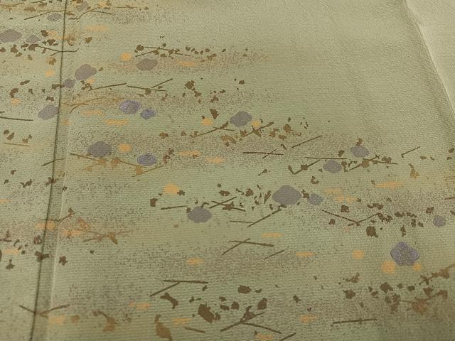 平和屋着物●訪問着 刺繍 梅 金彩 正絹 逸品 AABD0822ph