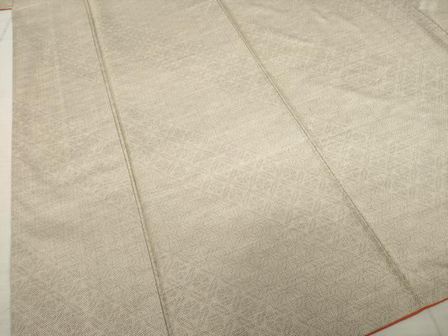 平和屋着物●本場大島紬 白大島 カタス9マルキ 七宝花文 正絹 逸品 AABD0861ck
