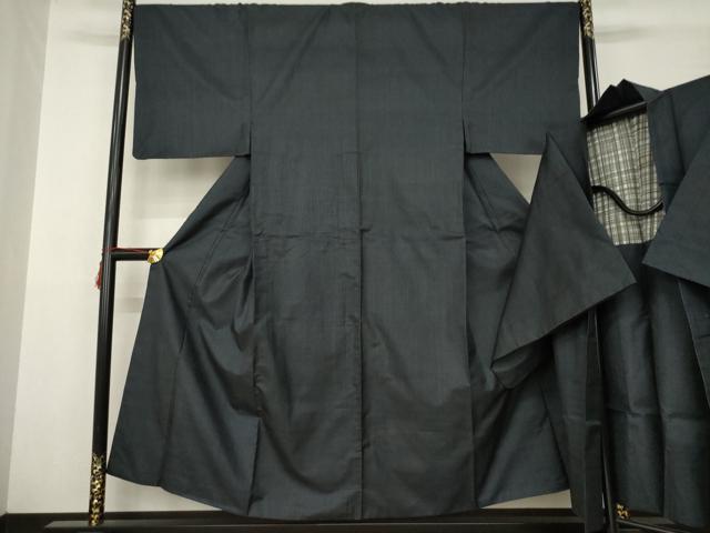 平和屋着物●男性 本場大島紬 アンサンブル 80亀甲 総詰め 正絹 逸品 AABD0898ck