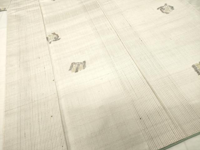 平和屋着物●上質な紬 間道 正絹 逸品 AABD0931ck