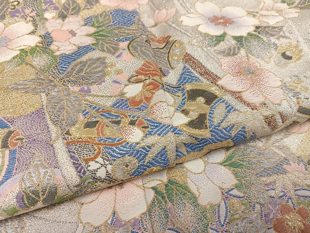 平和屋着物●豪華色留袖 寿光織 草麗融合 花宝尽くし 暈し染め 金銀糸 正絹 逸品 AABD1036ph