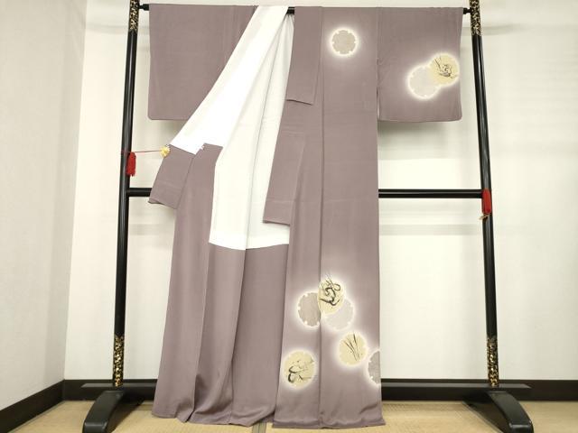 平和屋着物●訪問着 作家物 雪輪重ね文 暈し染め 正絹 逸品 AABH9591ck