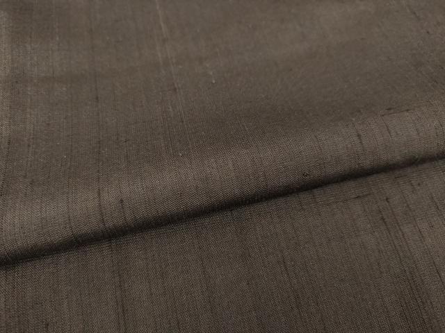 平和屋着物●上質な紬 色無地 檳榔子染色 三越扱い 正絹 逸品 AABD1153ck