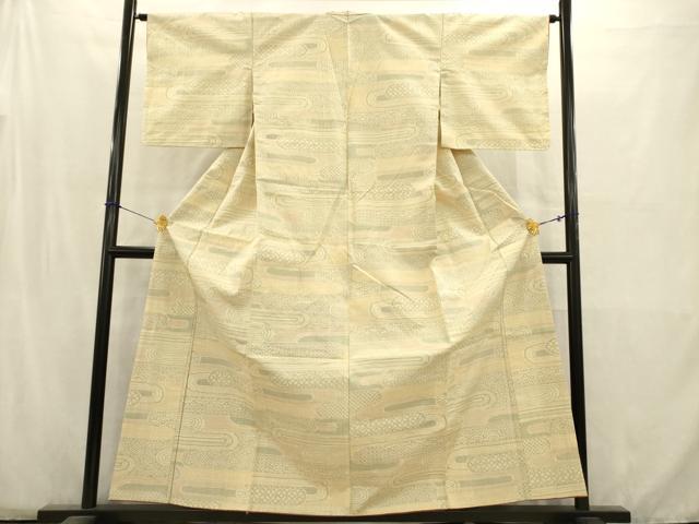 平和屋着物■上質な紬 霞文 正絹 逸品 AABD1286ma