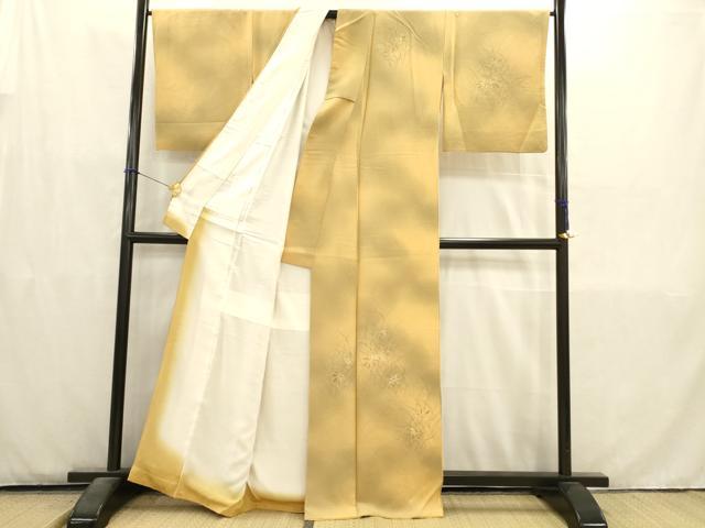 平和屋着物■訪問着 刺繍 楓 暈し染め 正絹 逸品 AABD1400ma