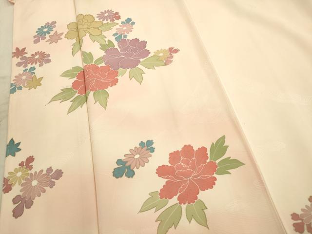 平和屋着物■訪問着 草花文 暈し染め 金彩 正絹 逸品 AABD1415ma