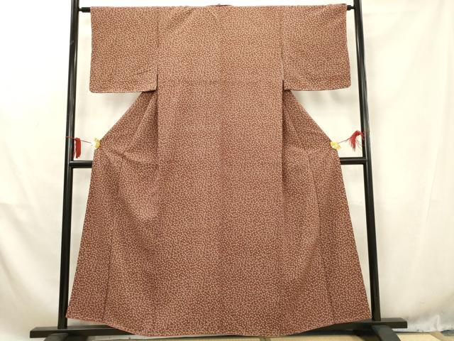 平和屋着物■上質な小紋 小花文 正絹 逸品 未使用 AABD1488ma