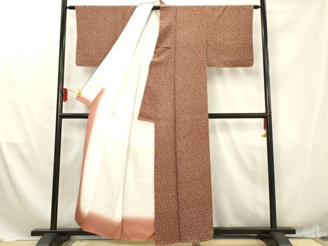 平和屋着物■上質な小紋 小花文 正絹 逸品 未使用 AABD1488ma