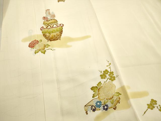 平和屋着物■訪問着 器物花文 金彩 正絹 逸品 AABD1555ma