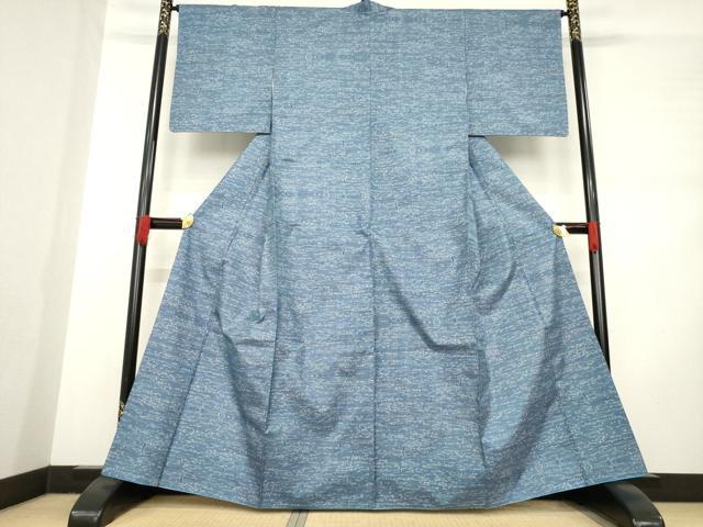 平和屋着物●本場大島紬 一元7マルキ 霞短冊文 正絹 逸品 AABD1583ck