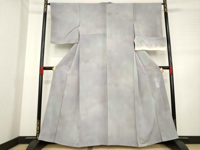 平和屋着物○染色作家 斉藤三才 小紋 霞文 正絹 逸品 AABD1630ck