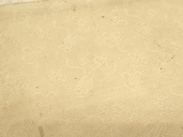 平和屋本店▼打敷 内敷2点セット 三角 吉祥地紋 雄黄色地 法衣 寺院 仏具 仏教 僧侶 神職 装束 AABD1984ja