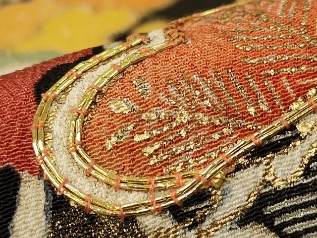 平和屋着物■豪華黒留袖 駒刺繍 松竹梅 金彩 正絹 逸品 AABD2084st