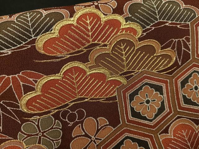 平和屋着物■豪華黒留袖 作家物 吉祥宝尽くし文 松竹梅 金彩 正絹 逸品 AABD2306oa