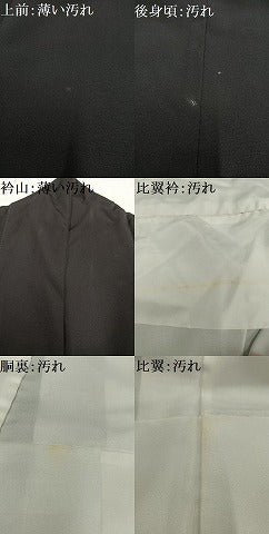 平和屋着物■豪華黒留袖 駒刺繍 扇面御所車飛鶴花文 金彩 正絹 逸品 AABD2318oa