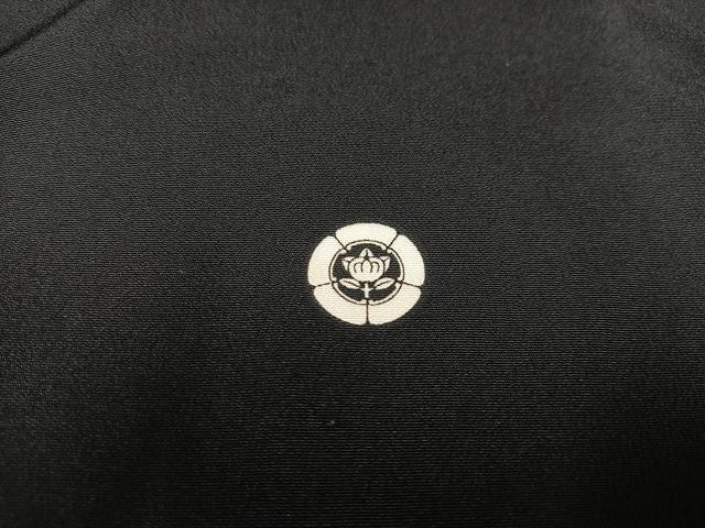 平和屋着物■豪華黒留袖 駒刺繍 扇面御所車飛鶴花文 金彩 正絹 逸品 AABD2318oa