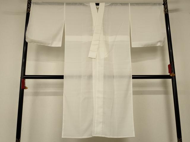 平和屋着物*夏物 長襦袢 絽 白色 洗える着物 AABD3289jd