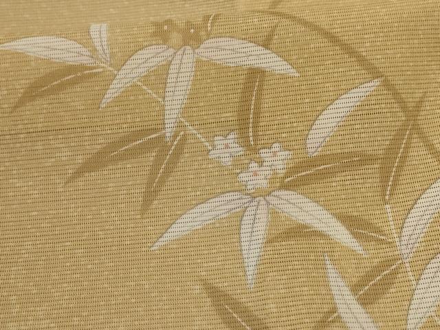 平和屋着物*夏物 小紋 絽 草花文 洗える着物 未使用 AABD3337jd