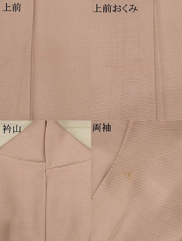 平和屋着物*夏物 色無地 絽 洗柿色 正絹 逸品 AABD3379jd