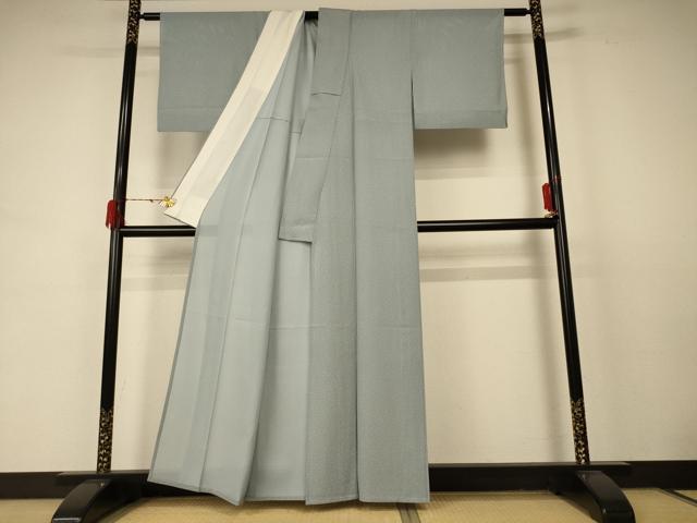 平和屋着物*夏物 二代目 川村久太郎 小紋 絽 霞文 正絹 逸品 AABD3382jd