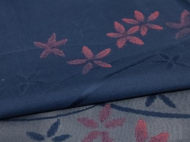 平和屋着物*夏物 小紋 紗 芝花文 正絹 逸品 AABD3386jd
