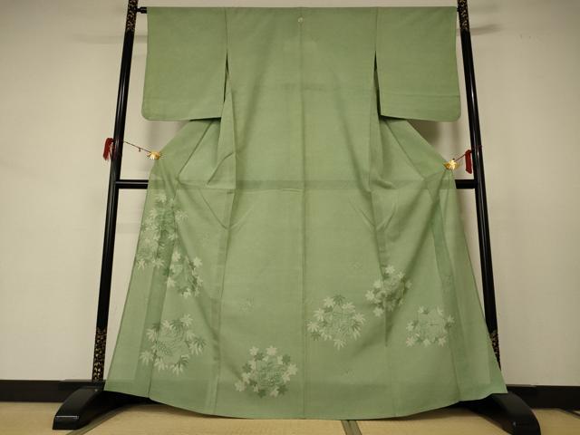 平和屋着物*夏物 人間国宝 小宮康孝 江戸小紋 訪問着 絽 風景文 正絹 逸品 AABD3397jd