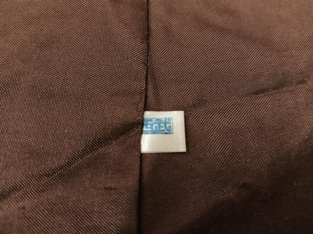 平和屋着物●上質な紬 格子 西武百貨店扱い 正絹 逸品 AABD3414ph