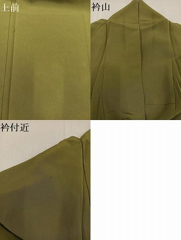 平和屋着物●上質な色無地 根岸色 正絹 逸品 AABD3427ph