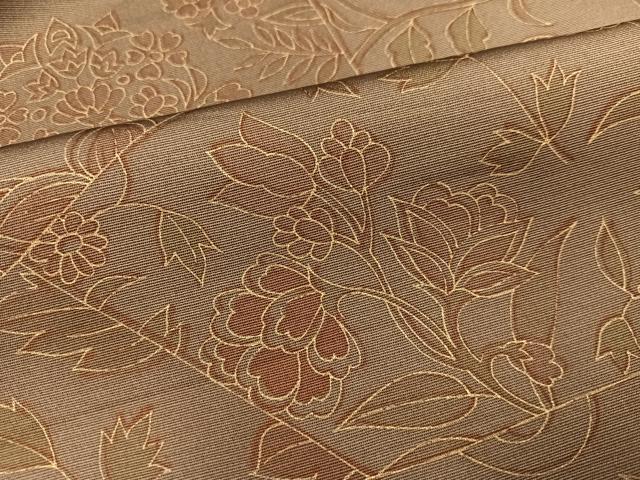 平和屋着物●訪問着 草花文 暈し染め 金彩 正絹 逸品 AABD3440ph