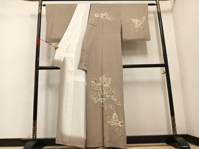 平和屋着物●訪問着 舞花文 金彩 正絹 逸品 AABD3939ph