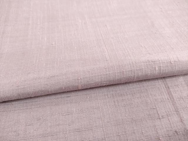 平和屋着物●結城紬 色無地 梅鼠色 正絹 逸品 AABD4363ck