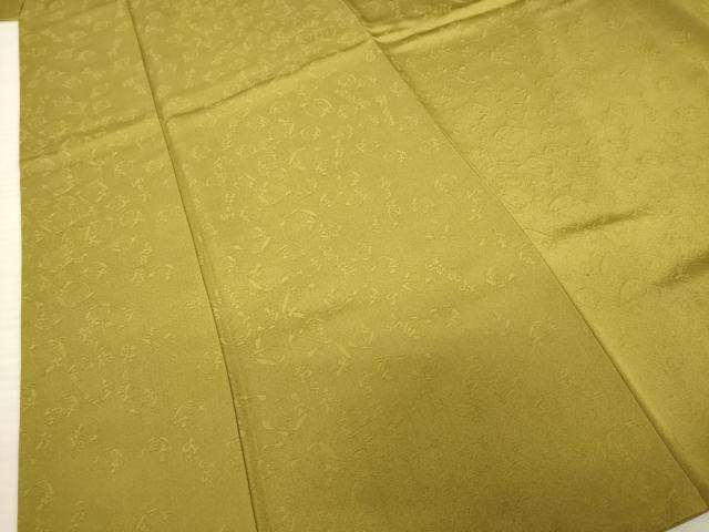 平和屋着物●上質な色無地 作家物 おたふく 璃寛茶色 正絹 逸品 AABD4388ck
