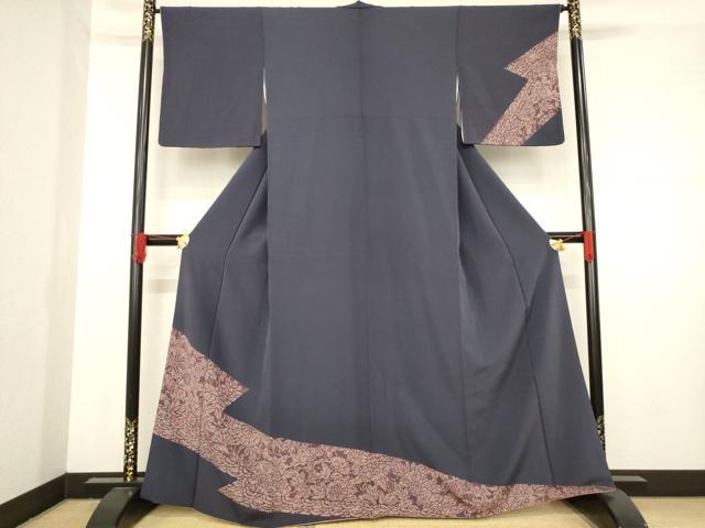 平和屋着物●訪問着 草花文 正絹 逸品 AABD4395ck