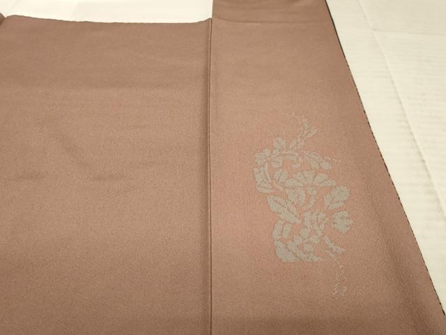平和屋着物●訪問着 草花文 正絹 逸品 AABD4395ck