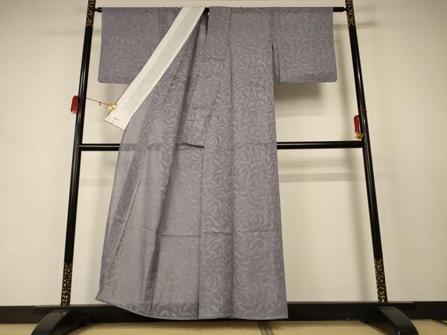 平和屋着物*夏物 色無地 紗 煤色 正絹 逸品 AABD4483jd