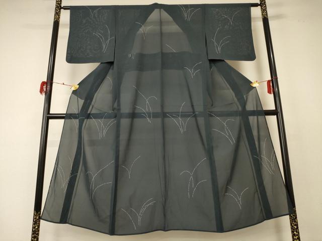 平和屋着物*夏物 小紋 絽 芝文 正絹 逸品 AABD4552jd