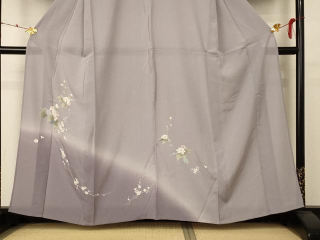 平和屋着物*夏物 訪問着 絽 草花文 暈し染め 正絹 逸品 AABD4555jd