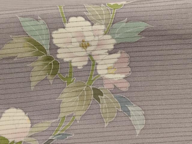 平和屋着物*夏物 訪問着 絽 草花文 暈し染め 正絹 逸品 AABD4555jd