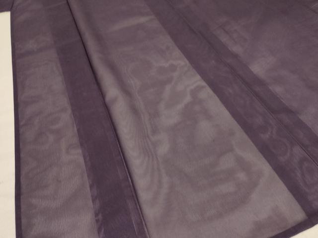 平和屋着物*夏物 色無地 紗 黒紅色 正絹 逸品 AABD4563jd