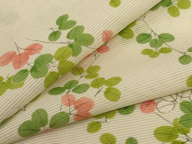 平和屋着物*夏物 小紋 絽 萩文 正絹 逸品 AABD4596jd