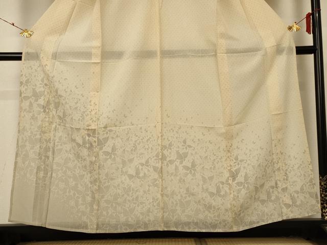 平和屋着物*夏物 訪問着 紗 舞蝶文 正絹 逸品 AABD4611jd