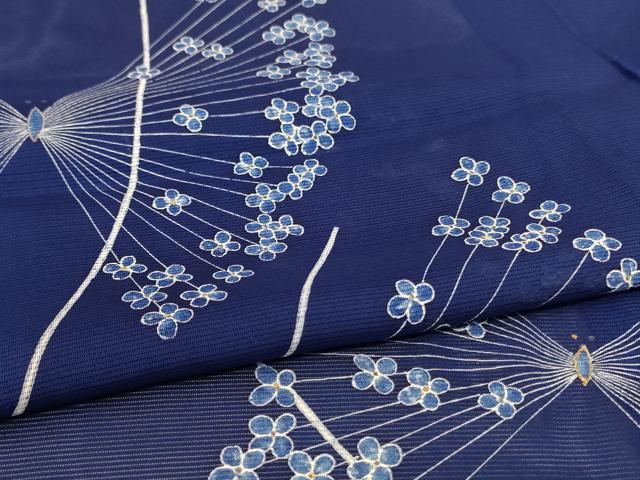 平和屋着物*夏物 訪問着 絽 花蝶文 金彩 正絹 逸品 AABD4622jd