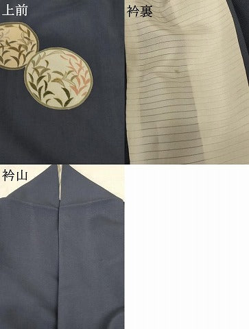 平和屋着物*夏物 訪問着 絽 草葉丸文 金彩 正絹 逸品 AABD4627jd