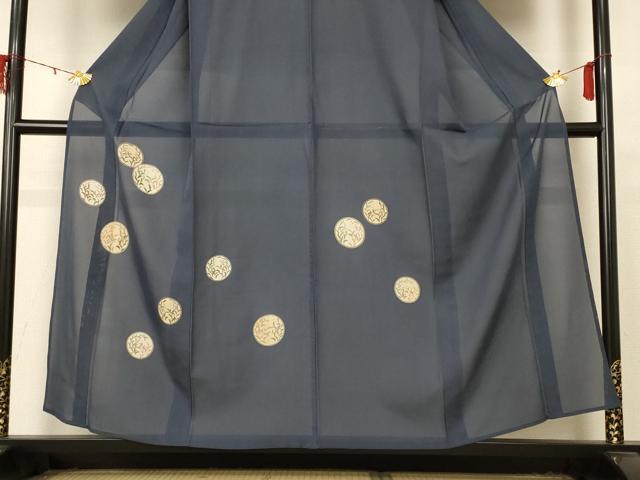 平和屋着物*夏物 訪問着 絽 草葉丸文 金彩 正絹 逸品 AABD4627jd