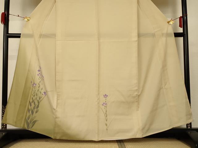 平和屋着物*夏物 訪問着 絽 草花文 暈し染め 正絹 逸品 AABD4658jd