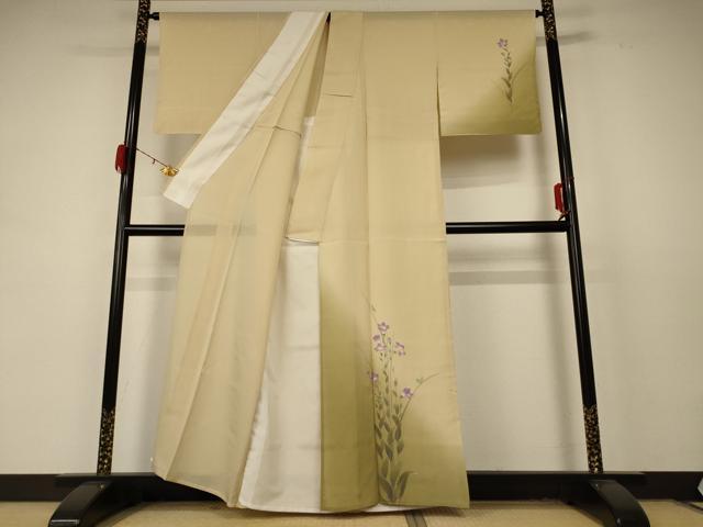 平和屋着物*夏物 訪問着 絽 草花文 暈し染め 正絹 逸品 AABD4658jd